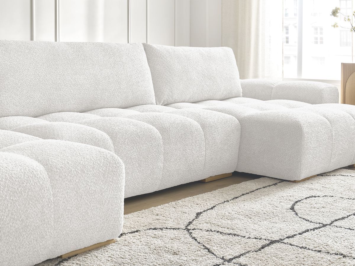 ANAKIN panoramische slaapbank met opbergvak en badstof bekleding