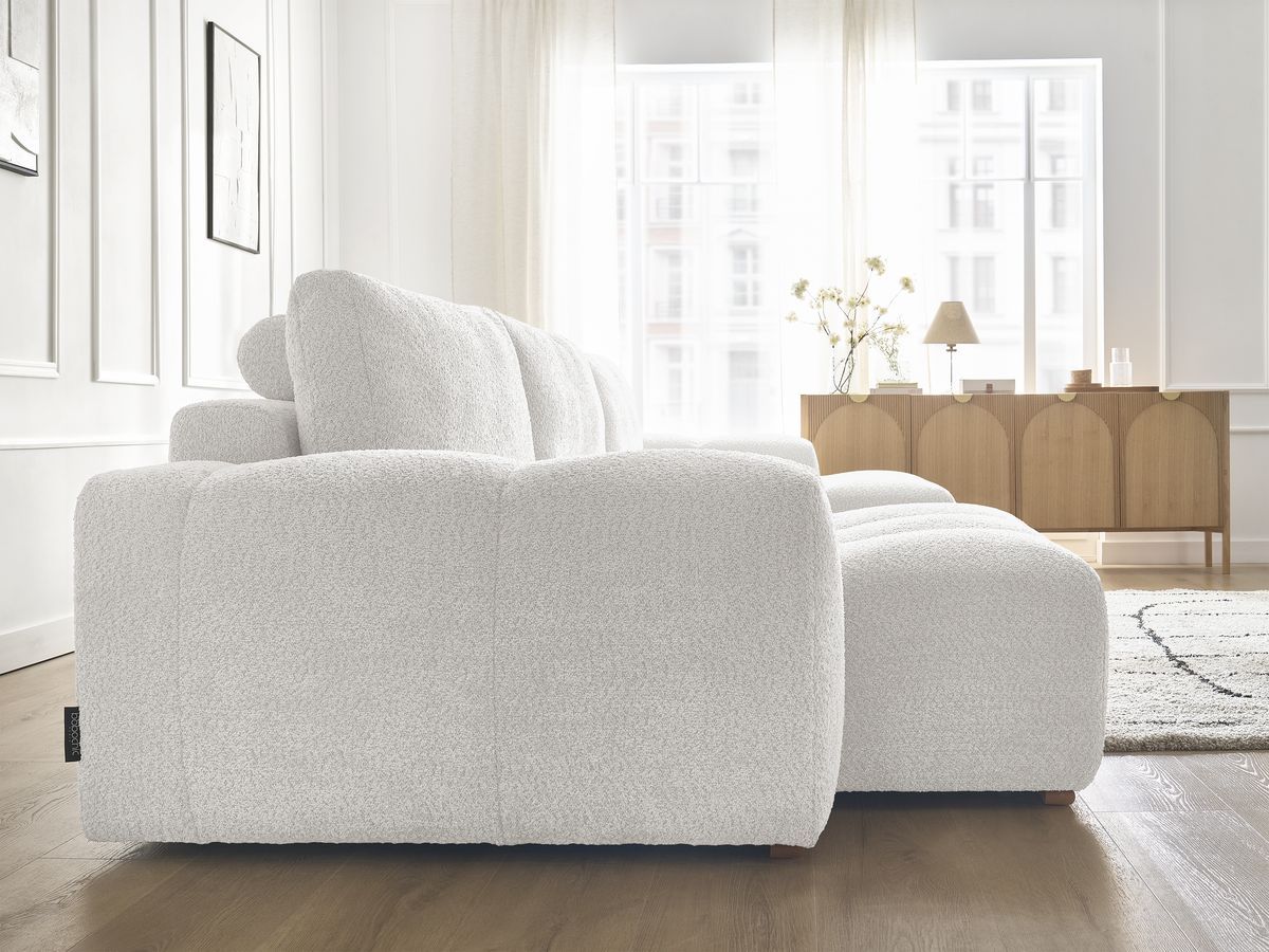 ANAKIN panoramische slaapbank met opbergvak en badstof bekleding