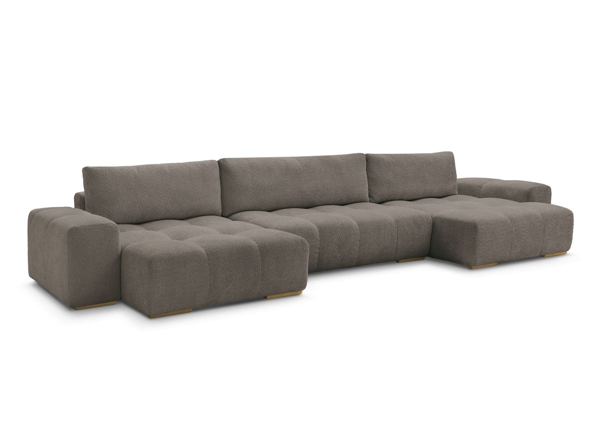 ANAKIN panoramische slaapbank met opbergvak en badstof bekleding