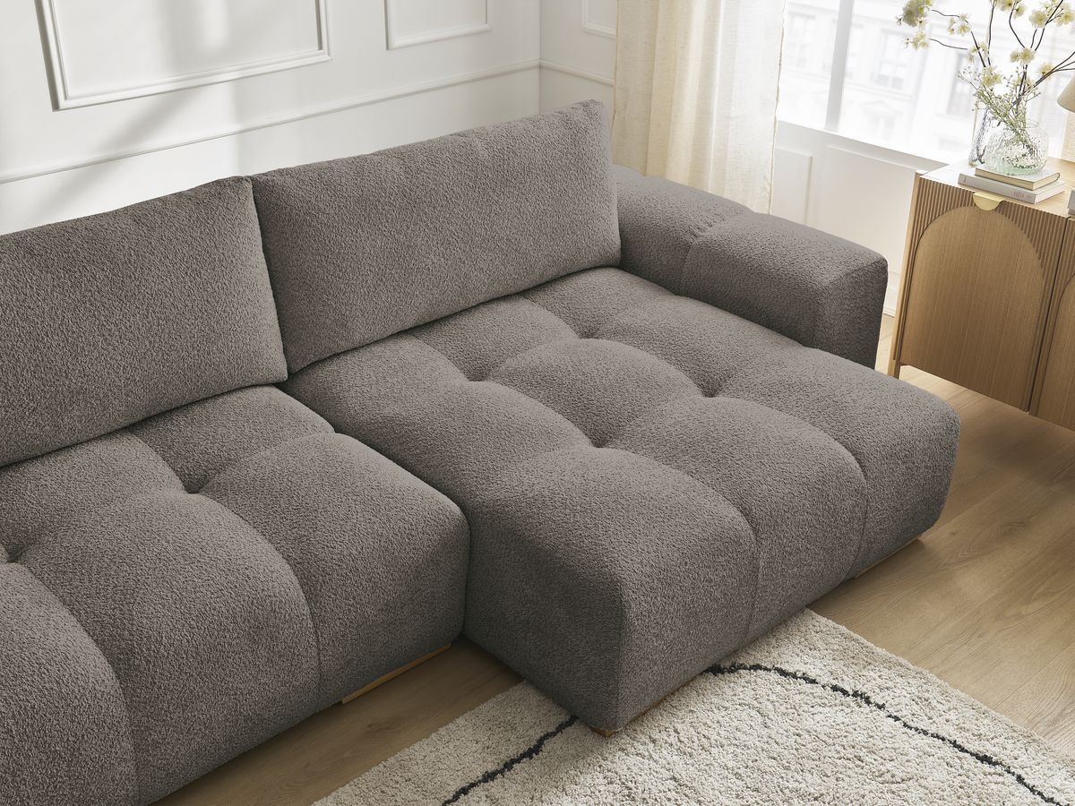 ANAKIN panoramische slaapbank met opbergvak en badstof bekleding
