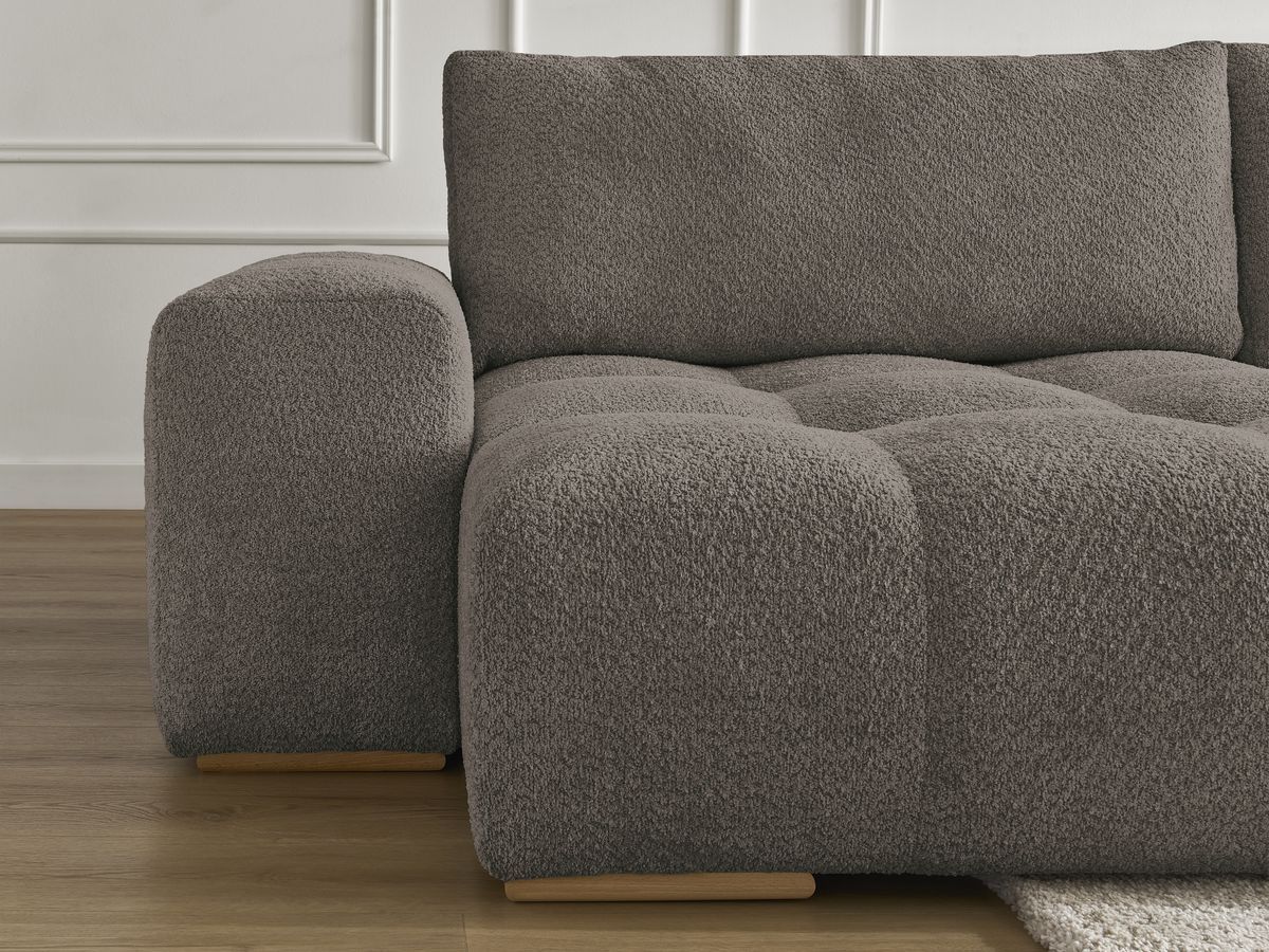 ANAKIN panoramische slaapbank met opbergvak en badstof bekleding
