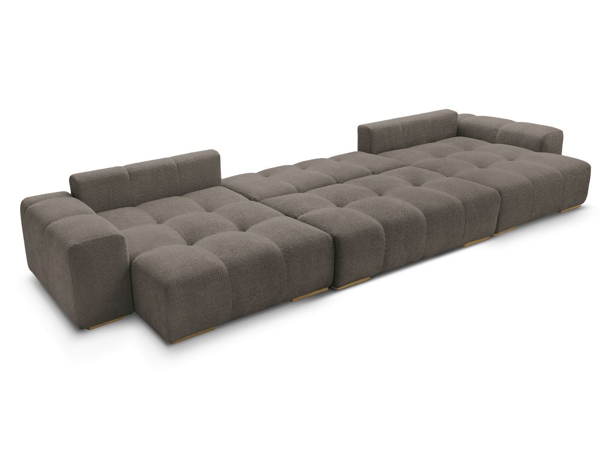 ANAKIN panoramische slaapbank met opbergvak en badstof bekleding