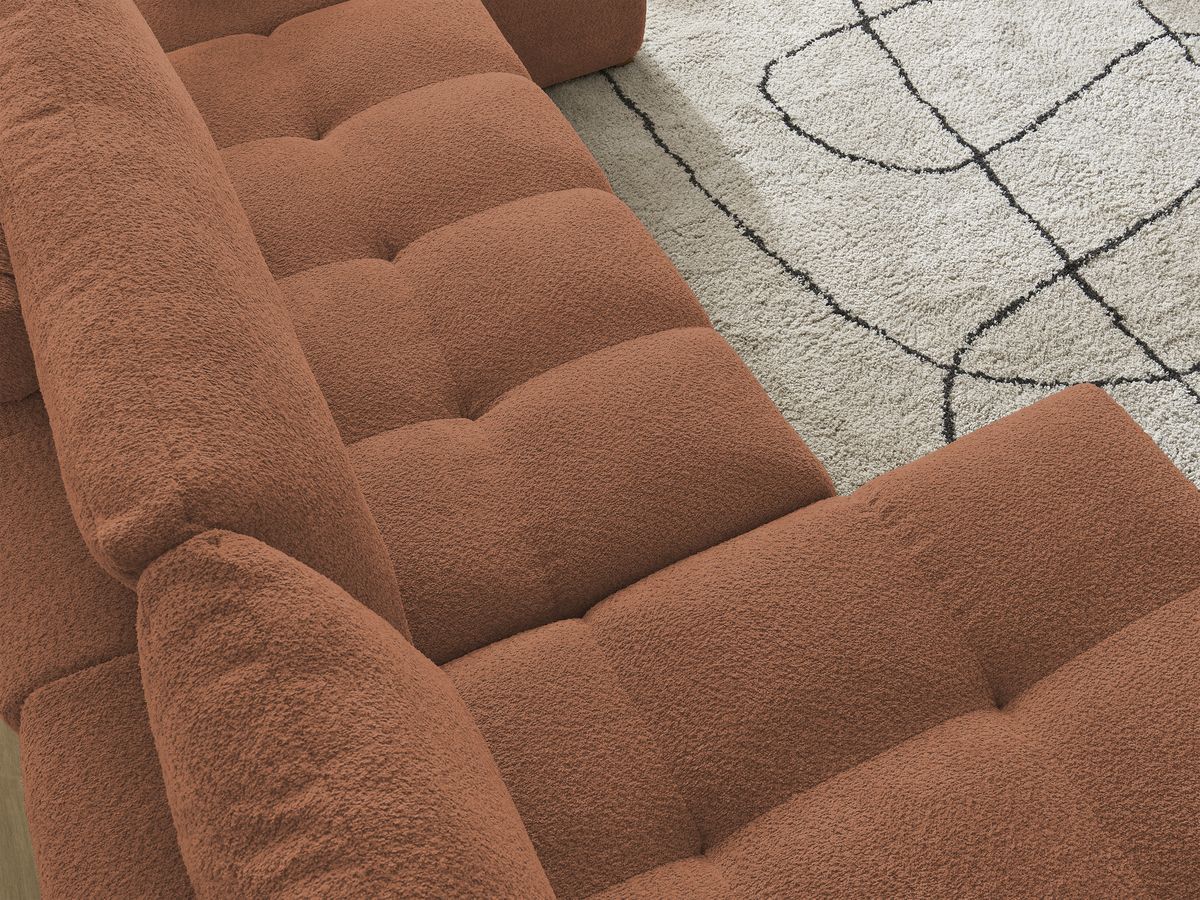 ANAKIN panoramische slaapbank met opbergvak en badstof bekleding