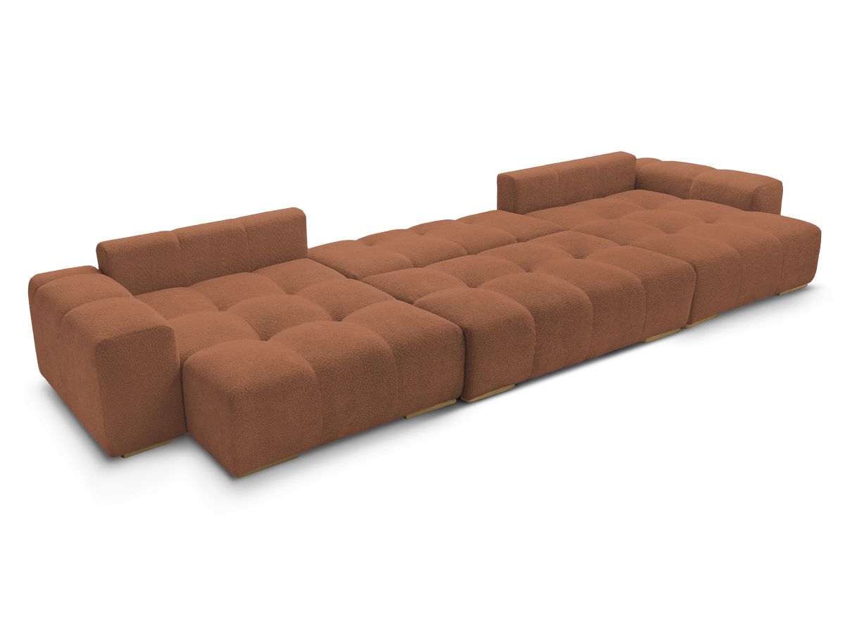 ANAKIN panoramische slaapbank met opbergvak en badstof bekleding
