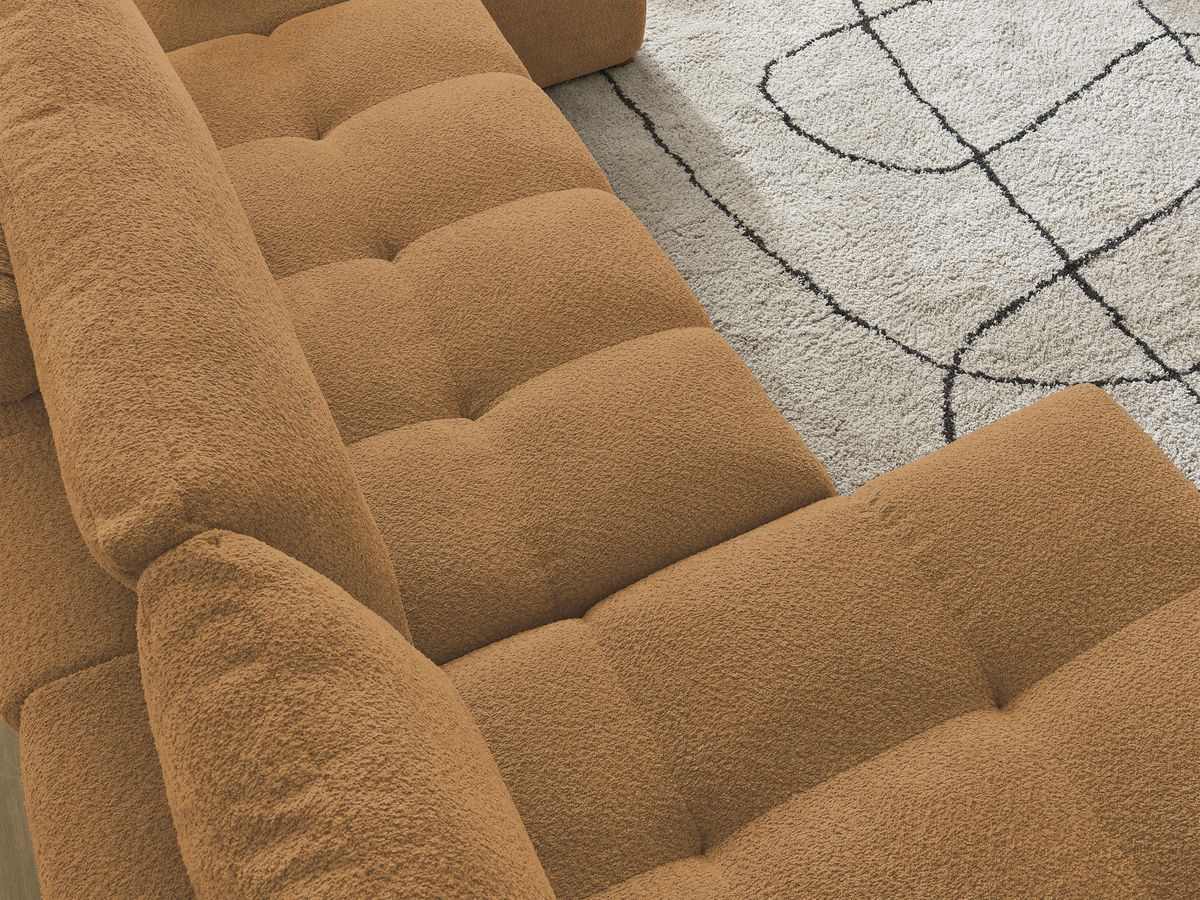 ANAKIN panoramische slaapbank met opbergvak en badstof bekleding