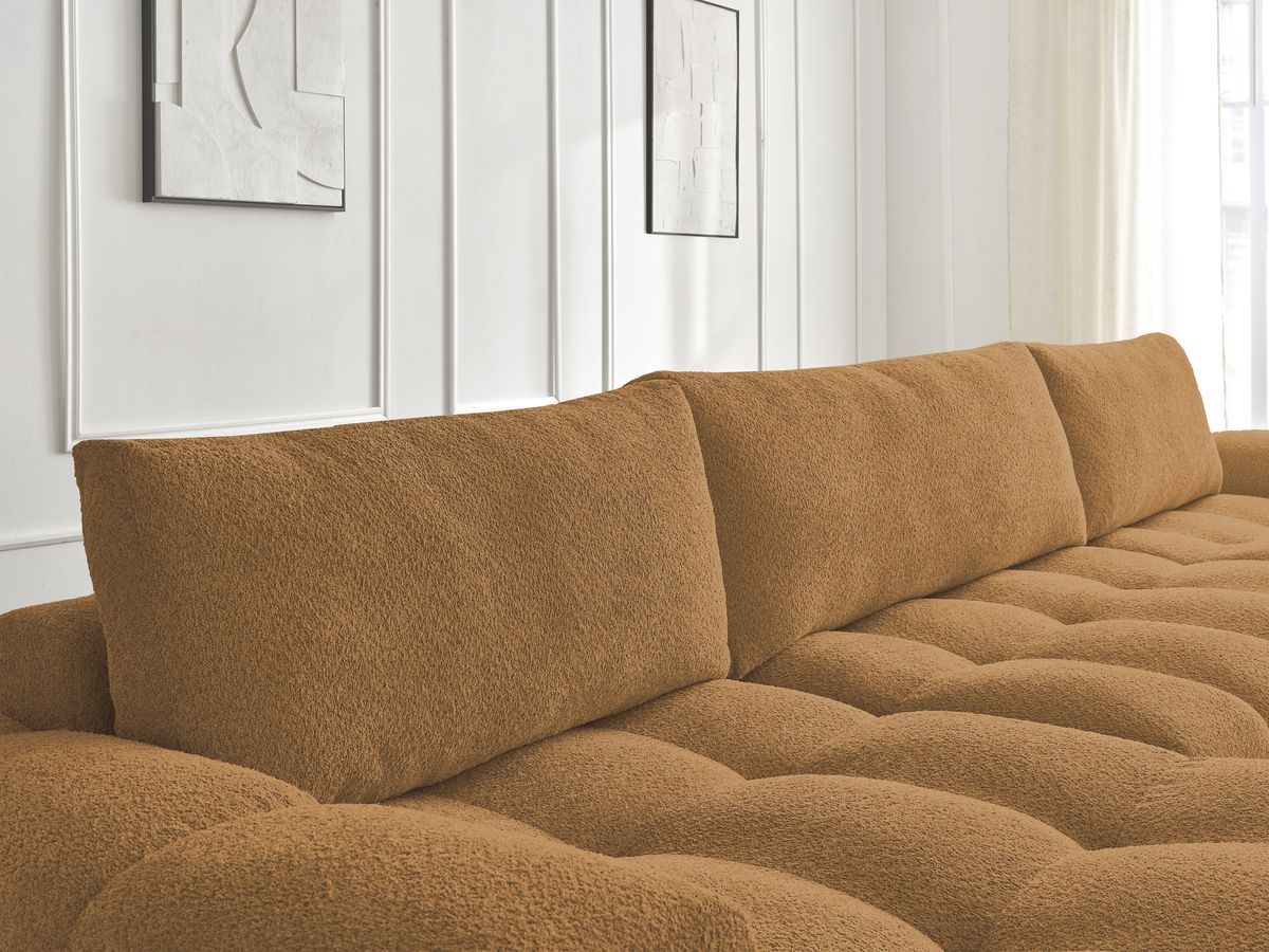 ANAKIN panoramische slaapbank met opbergvak en badstof bekleding