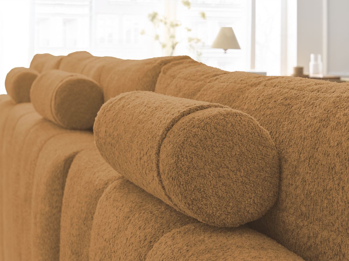 ANAKIN panoramische slaapbank met opbergvak en badstof bekleding