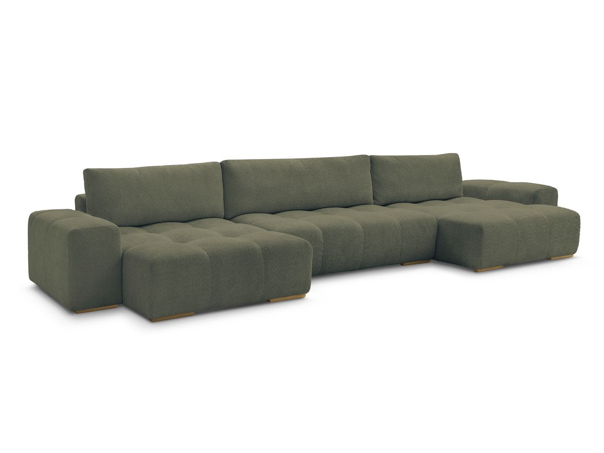 ANAKIN panoramische slaapbank met opbergvak en badstof bekleding
