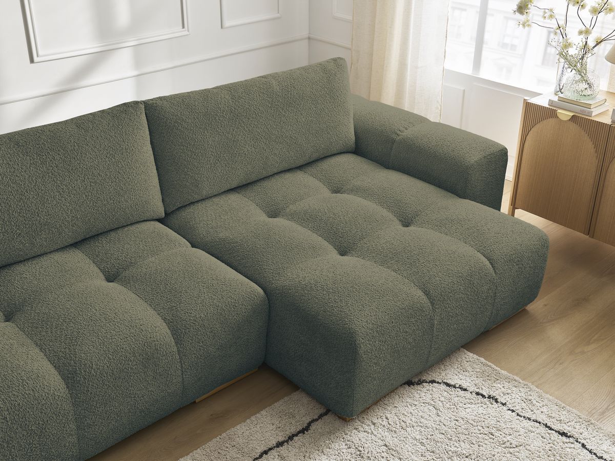 ANAKIN panoramische slaapbank met opbergvak en badstof bekleding