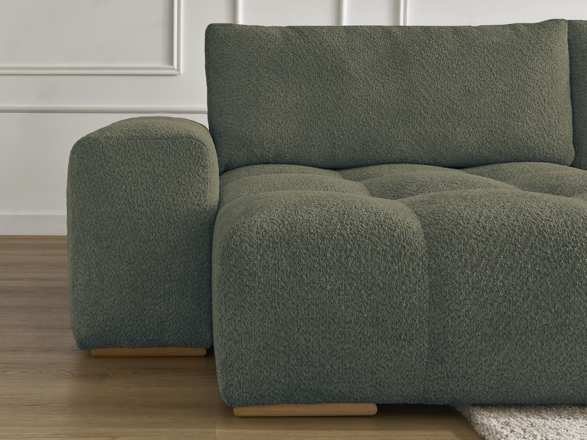 ANAKIN panoramische slaapbank met opbergvak en badstof bekleding
