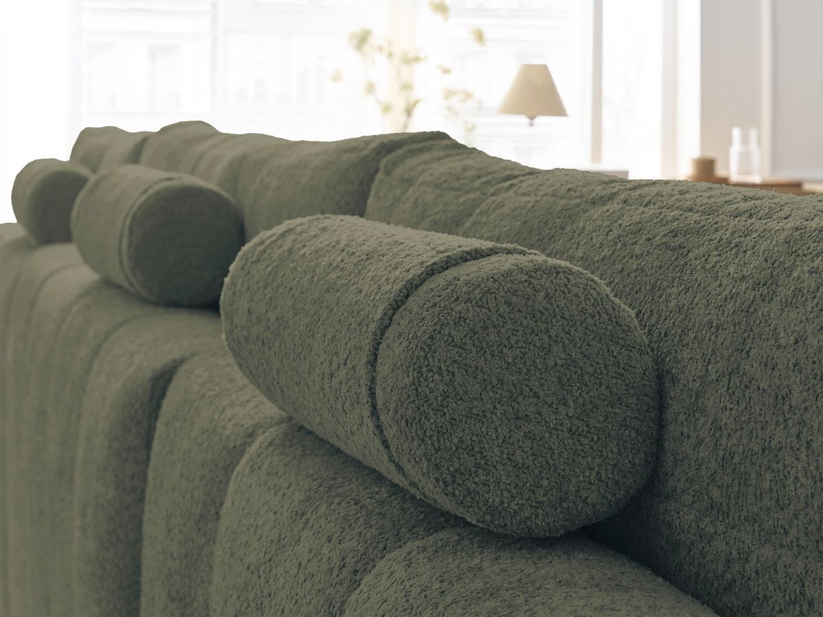 ANAKIN panoramische slaapbank met opbergvak en badstof bekleding