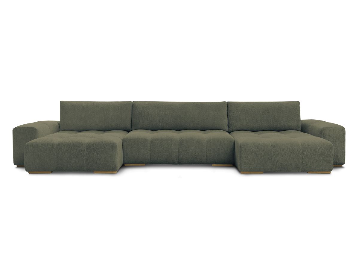 ANAKIN panoramische slaapbank met opbergvak en badstof bekleding