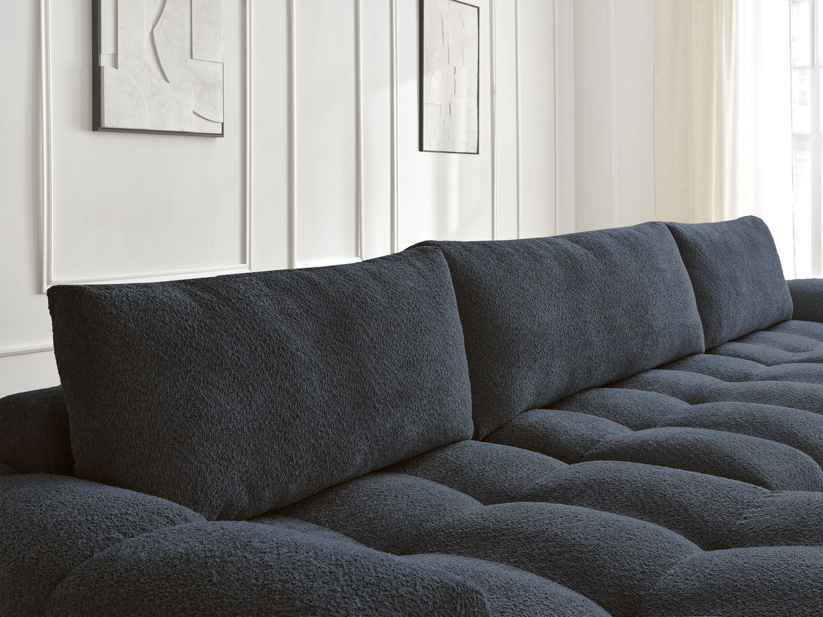 ANAKIN panoramische slaapbank met opbergvak en badstof bekleding