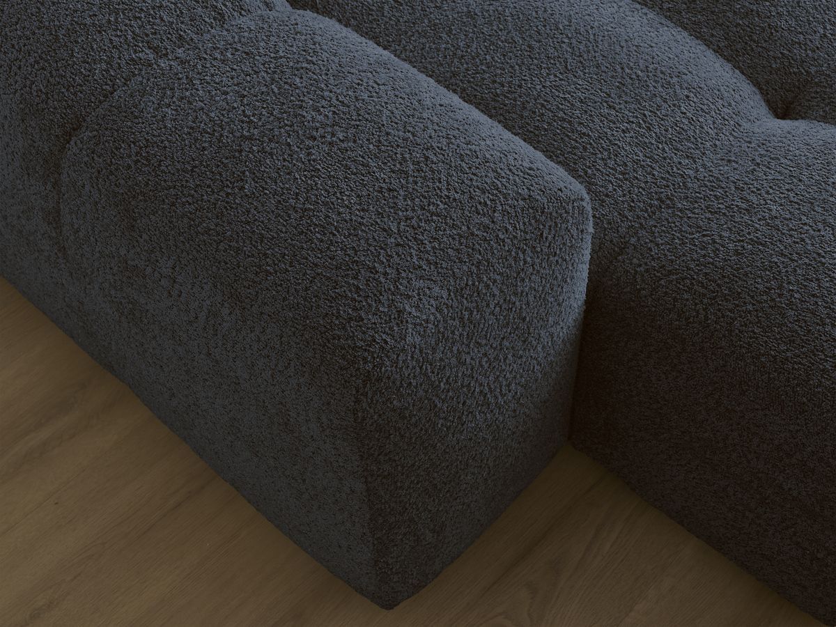 ANAKIN panoramische slaapbank met opbergvak en badstof bekleding