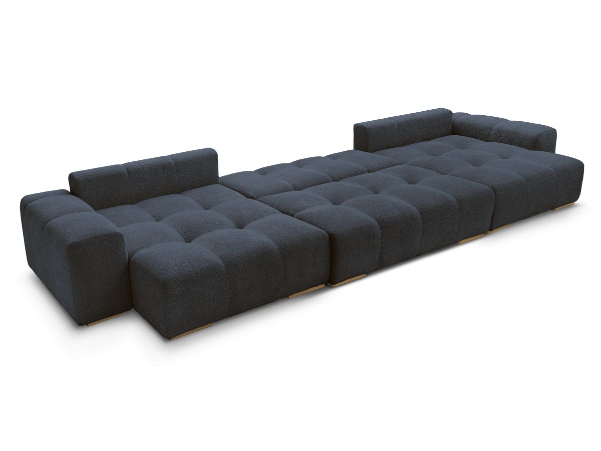 ANAKIN panoramische slaapbank met opbergvak en badstof bekleding
