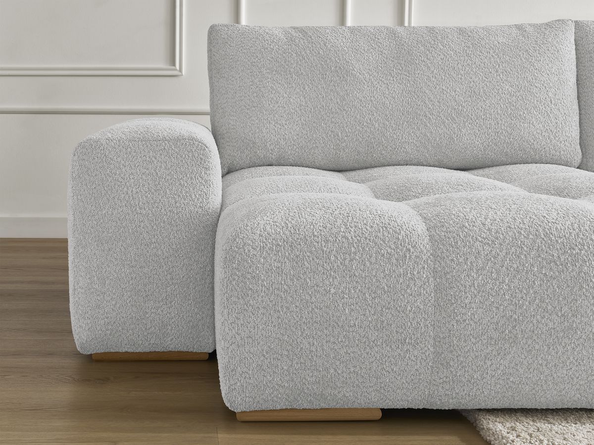 ANAKIN panoramische slaapbank met opbergvak en badstof bekleding