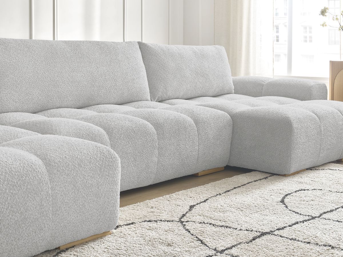 ANAKIN panoramische slaapbank met opbergvak en badstof bekleding