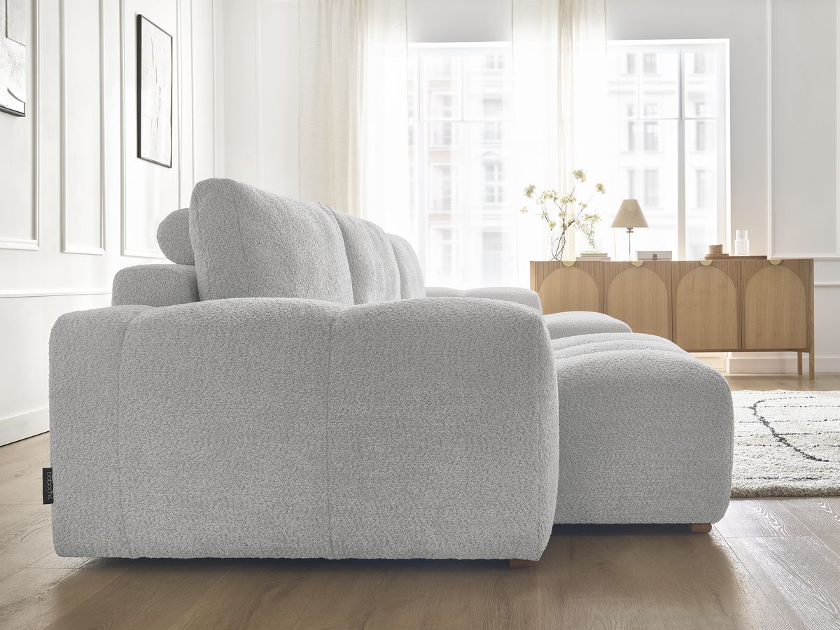 ANAKIN panoramische slaapbank met opbergvak en badstof bekleding