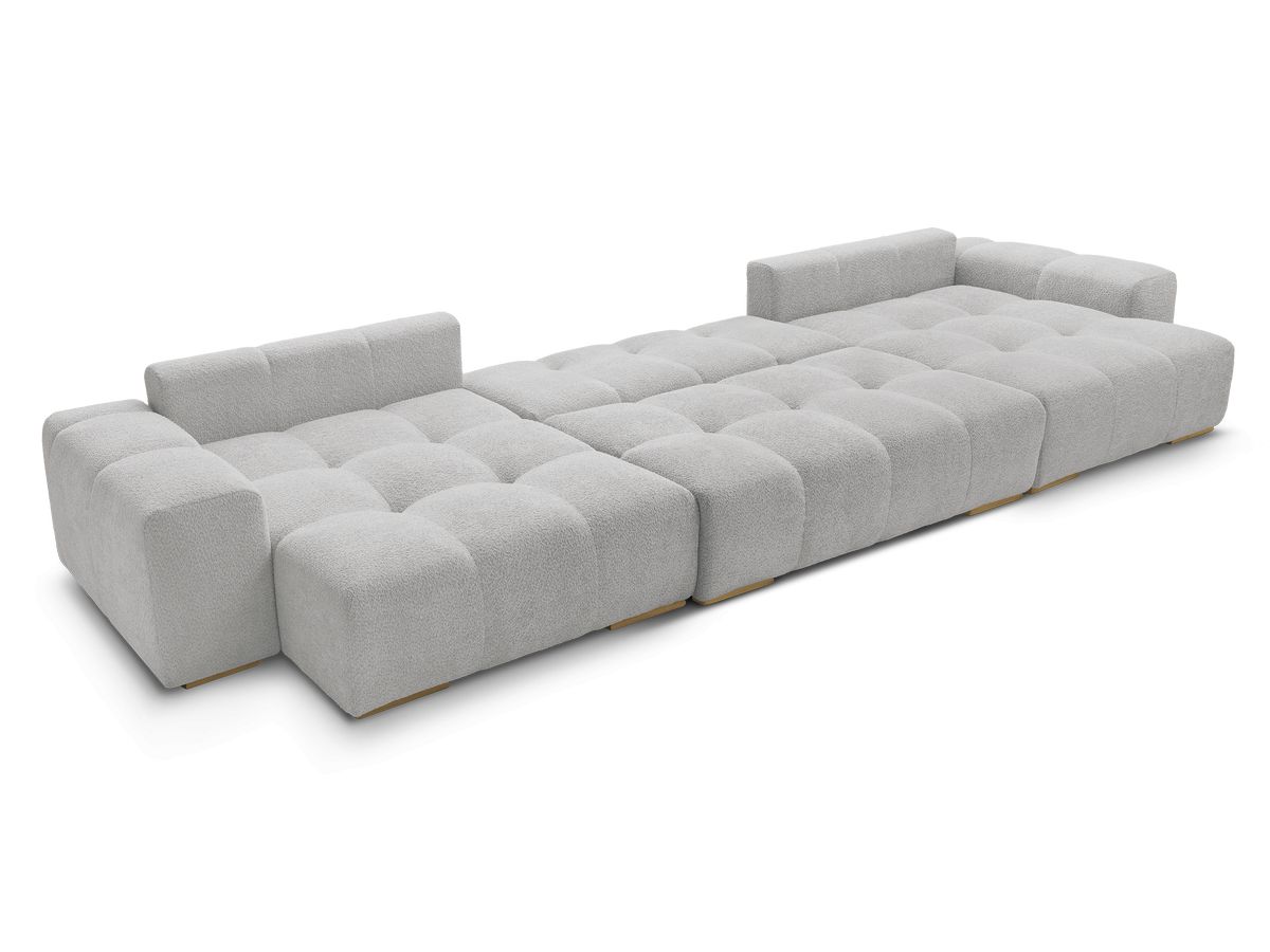 ANAKIN panoramische slaapbank met opbergvak en badstof bekleding