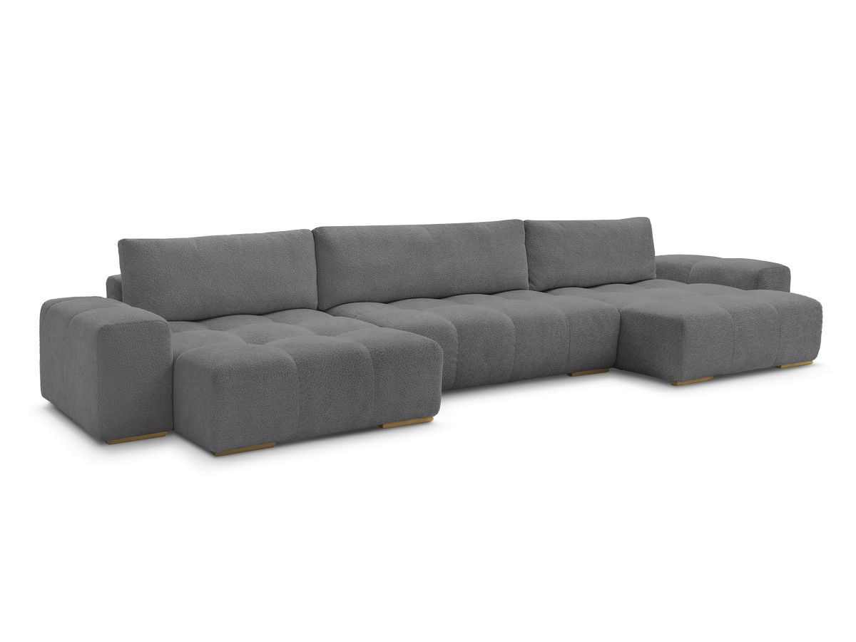 ANAKIN panoramische slaapbank met opbergvak en badstof bekleding