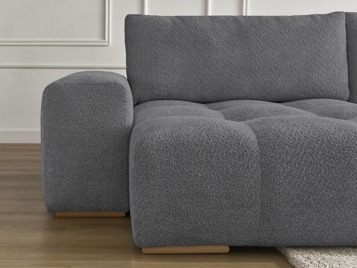 ANAKIN panoramische slaapbank met opbergvak en badstof bekleding
