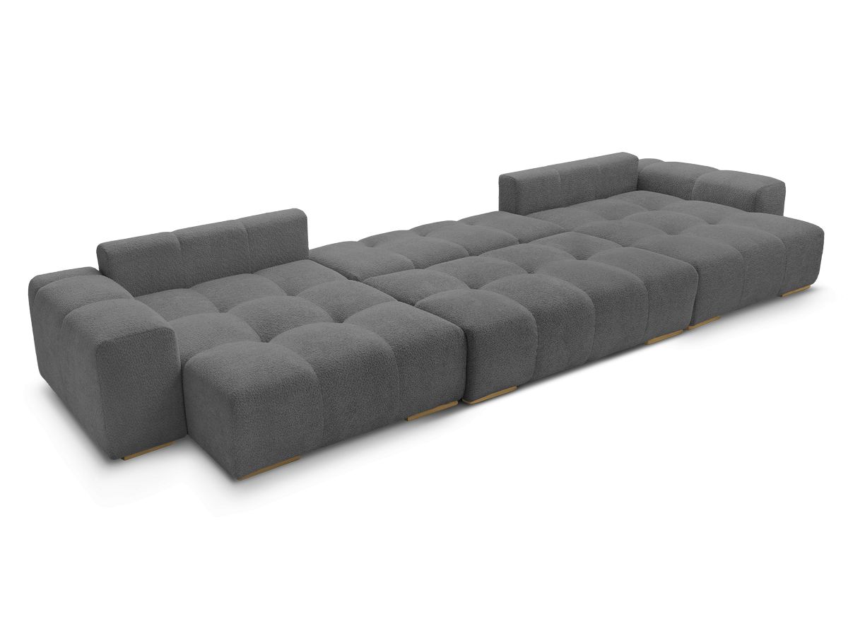 ANAKIN panoramische slaapbank met opbergvak en badstof bekleding
