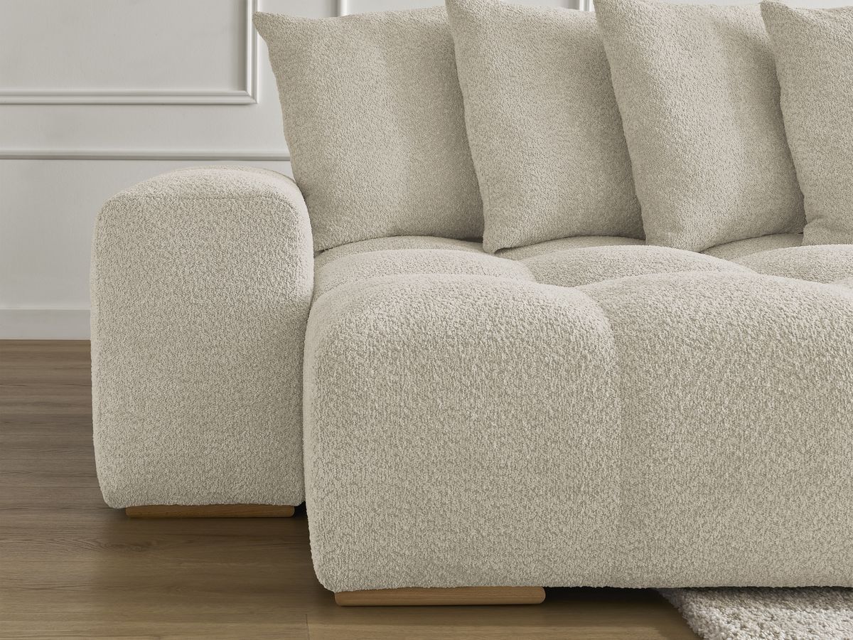 ANAKIN panoramische slaapbank met opbergvak en badstof bekleding