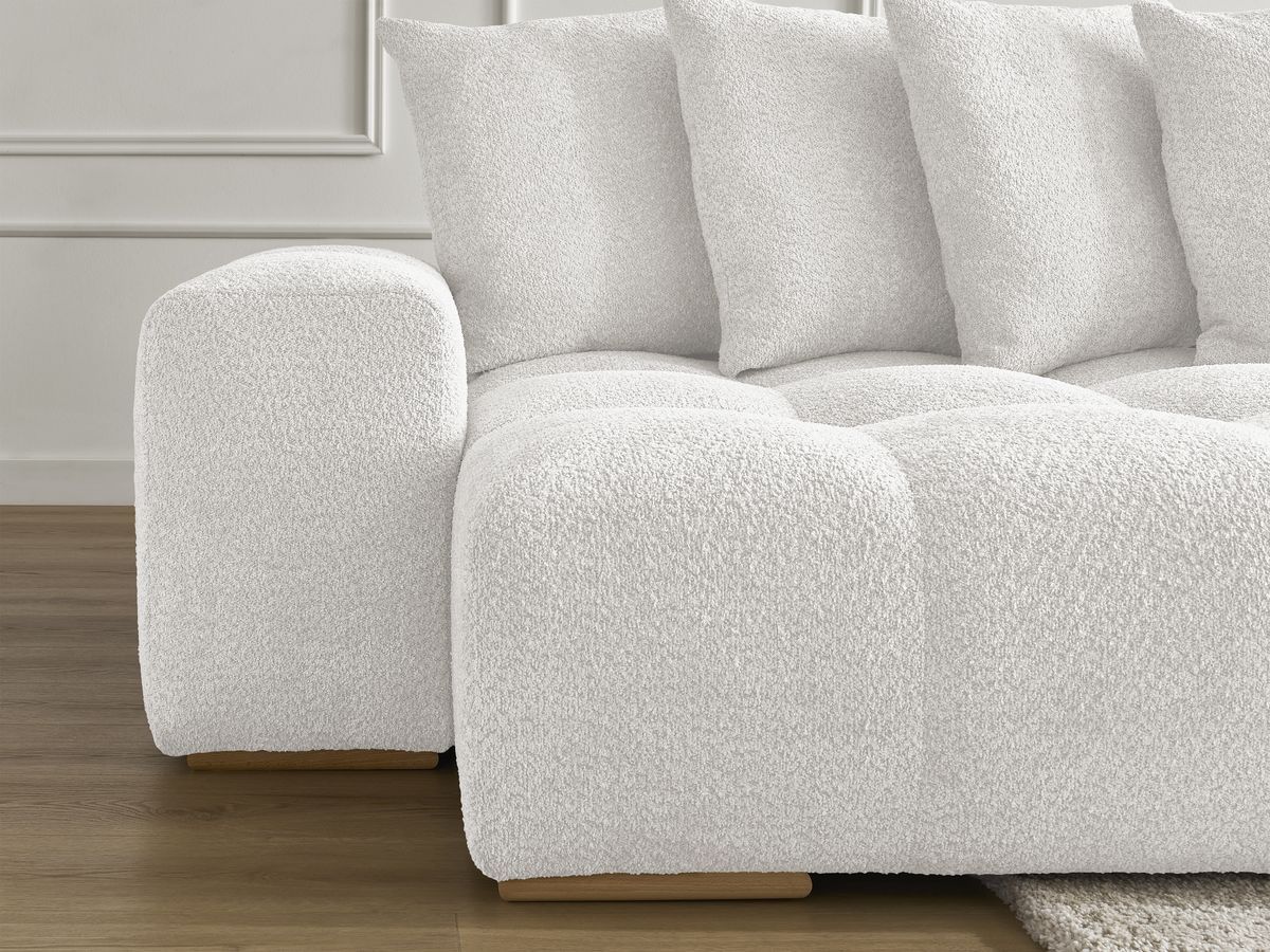 ANAKIN panoramische slaapbank met opbergvak en badstof bekleding