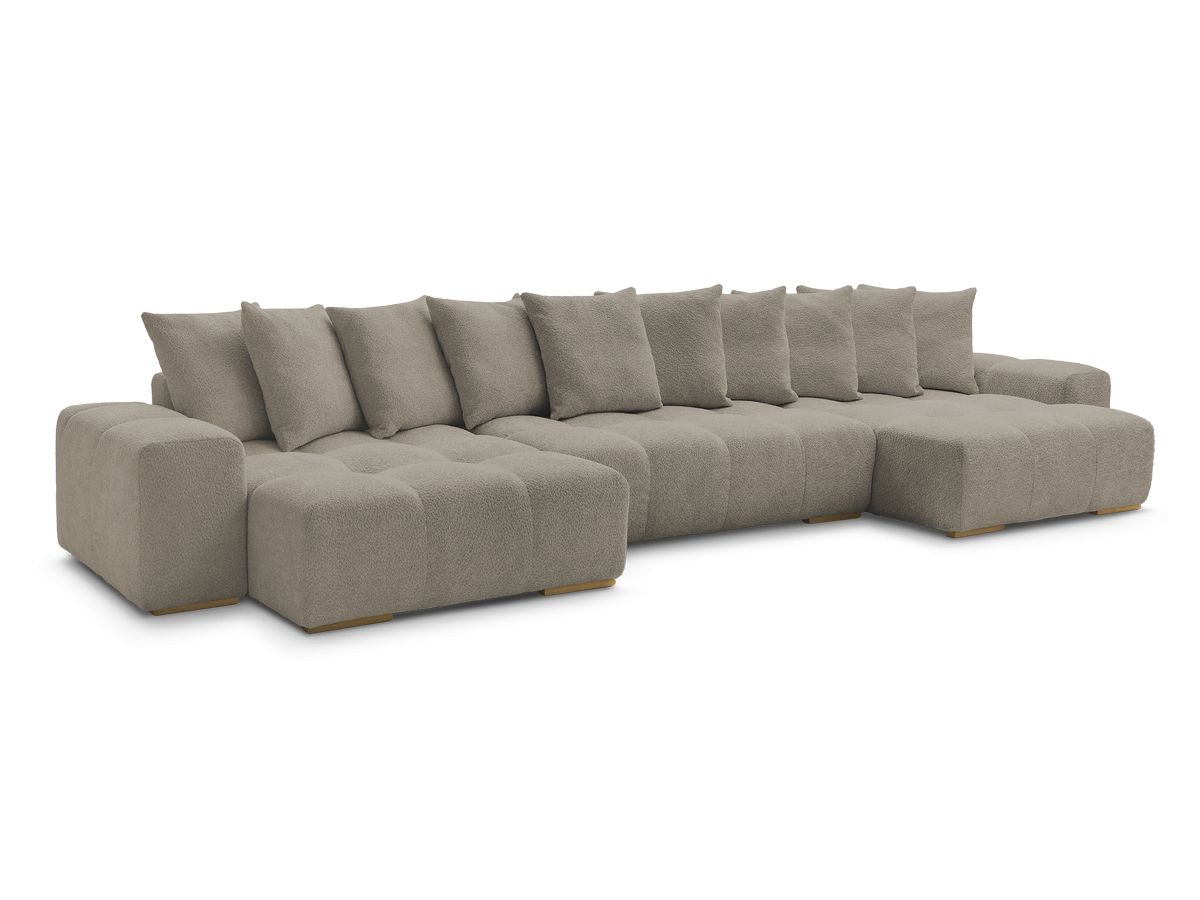 ANAKIN panoramische slaapbank met opbergvak en badstof bekleding