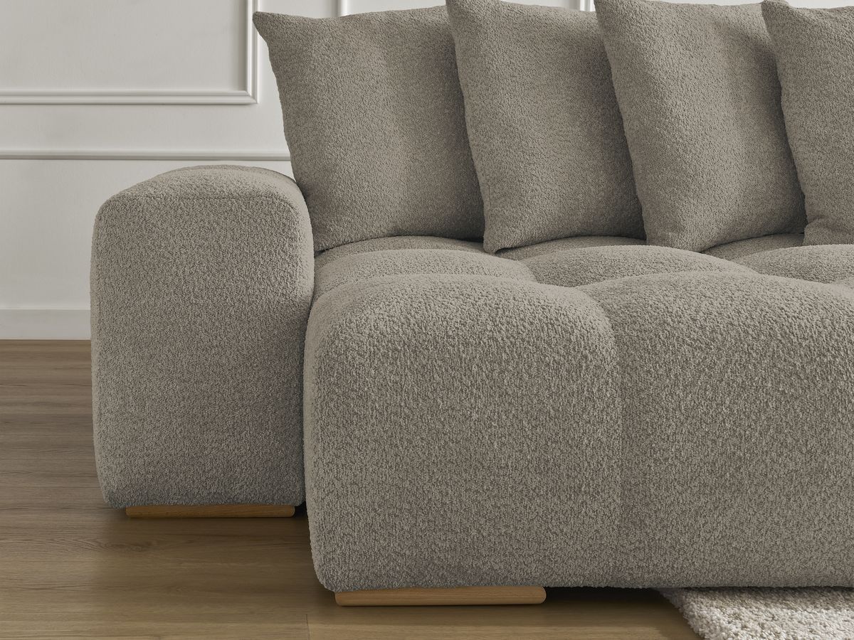 ANAKIN panoramische slaapbank met opbergvak en badstof bekleding