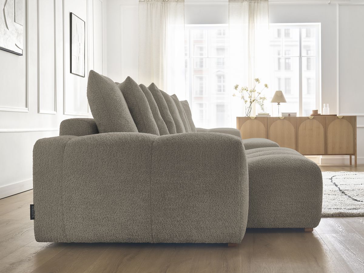ANAKIN panoramische slaapbank met opbergvak en badstof bekleding