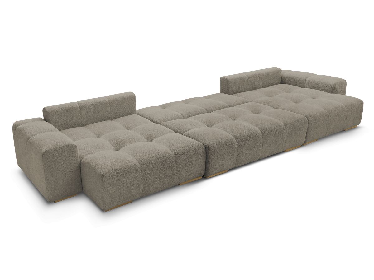 ANAKIN panoramische slaapbank met opbergvak en badstof bekleding