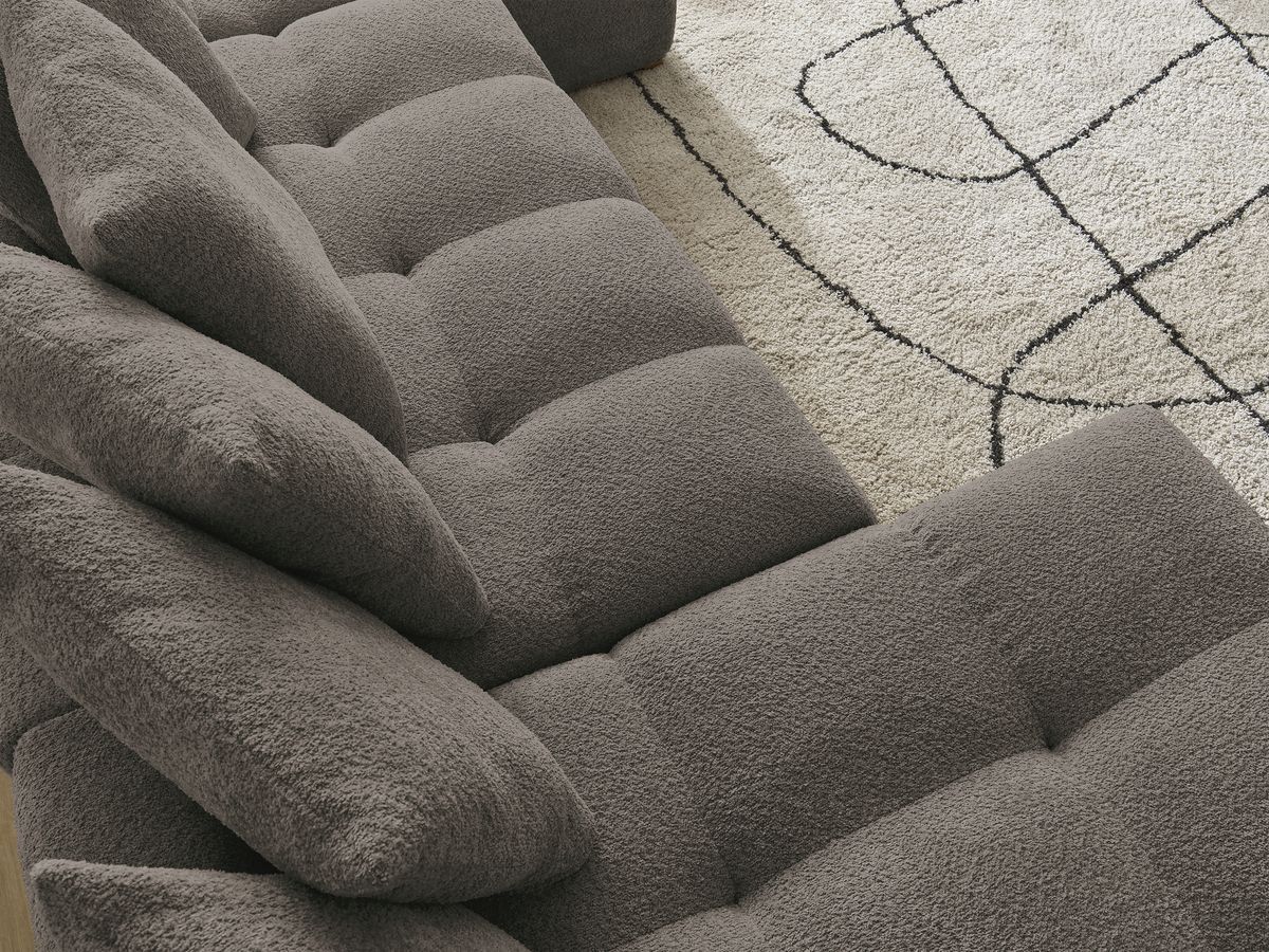 ANAKIN panoramische slaapbank met opbergvak en badstof bekleding