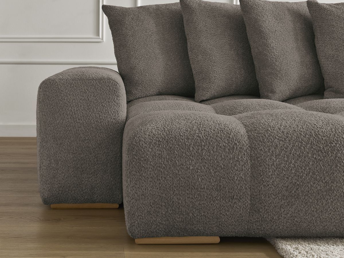 ANAKIN panoramische slaapbank met opbergvak en badstof bekleding
