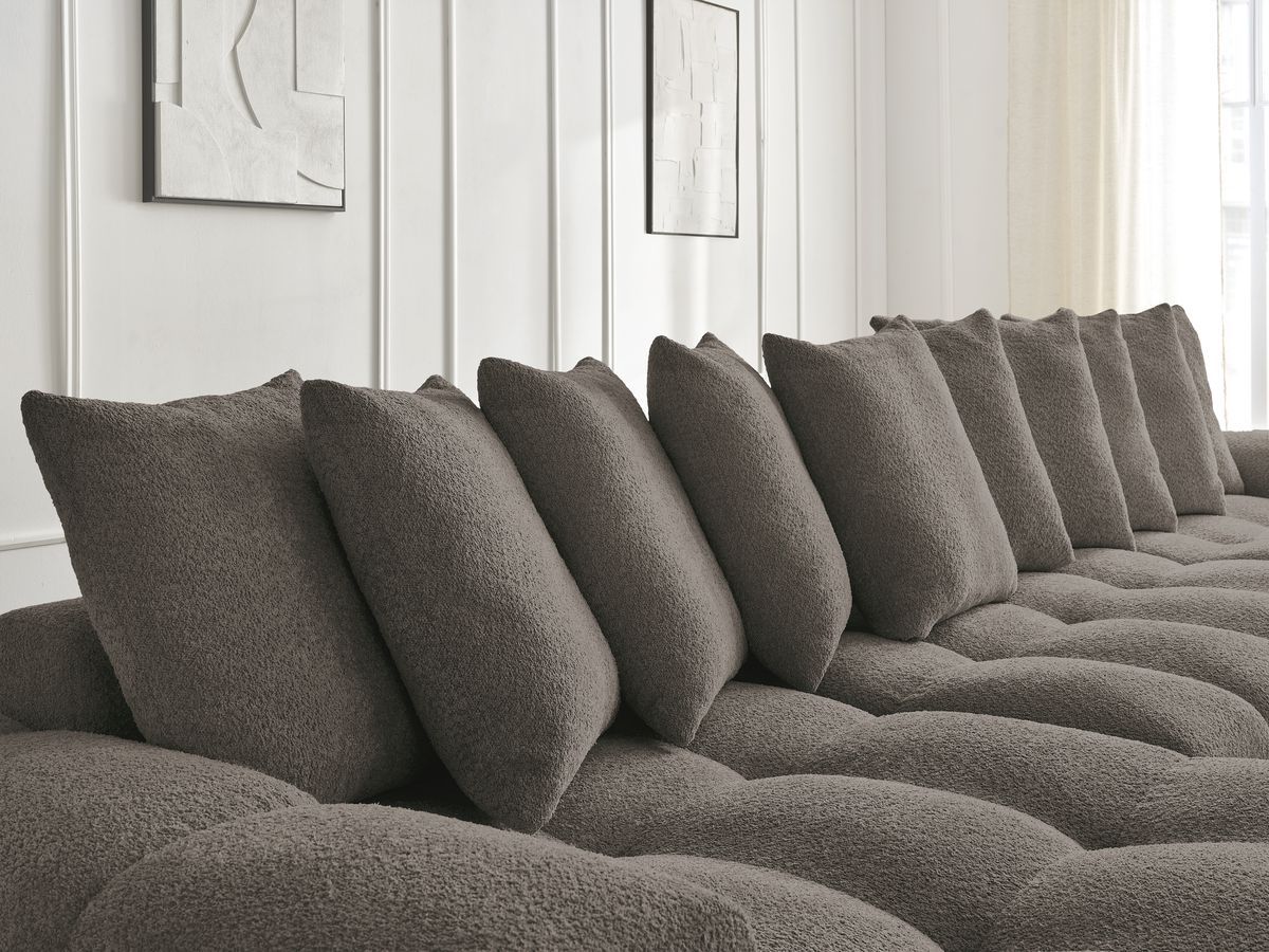 ANAKIN panoramische slaapbank met opbergvak en badstof bekleding