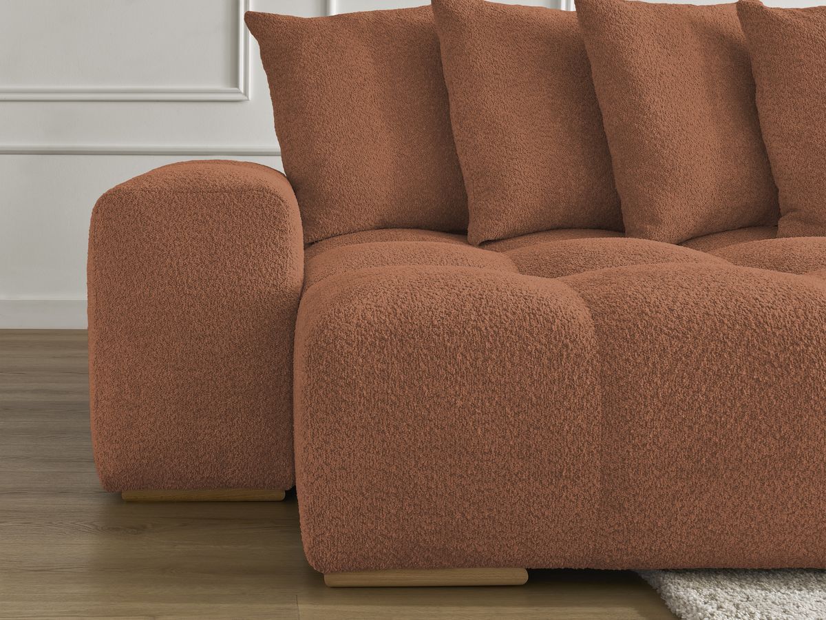 ANAKIN panoramische slaapbank met opbergvak en badstof bekleding