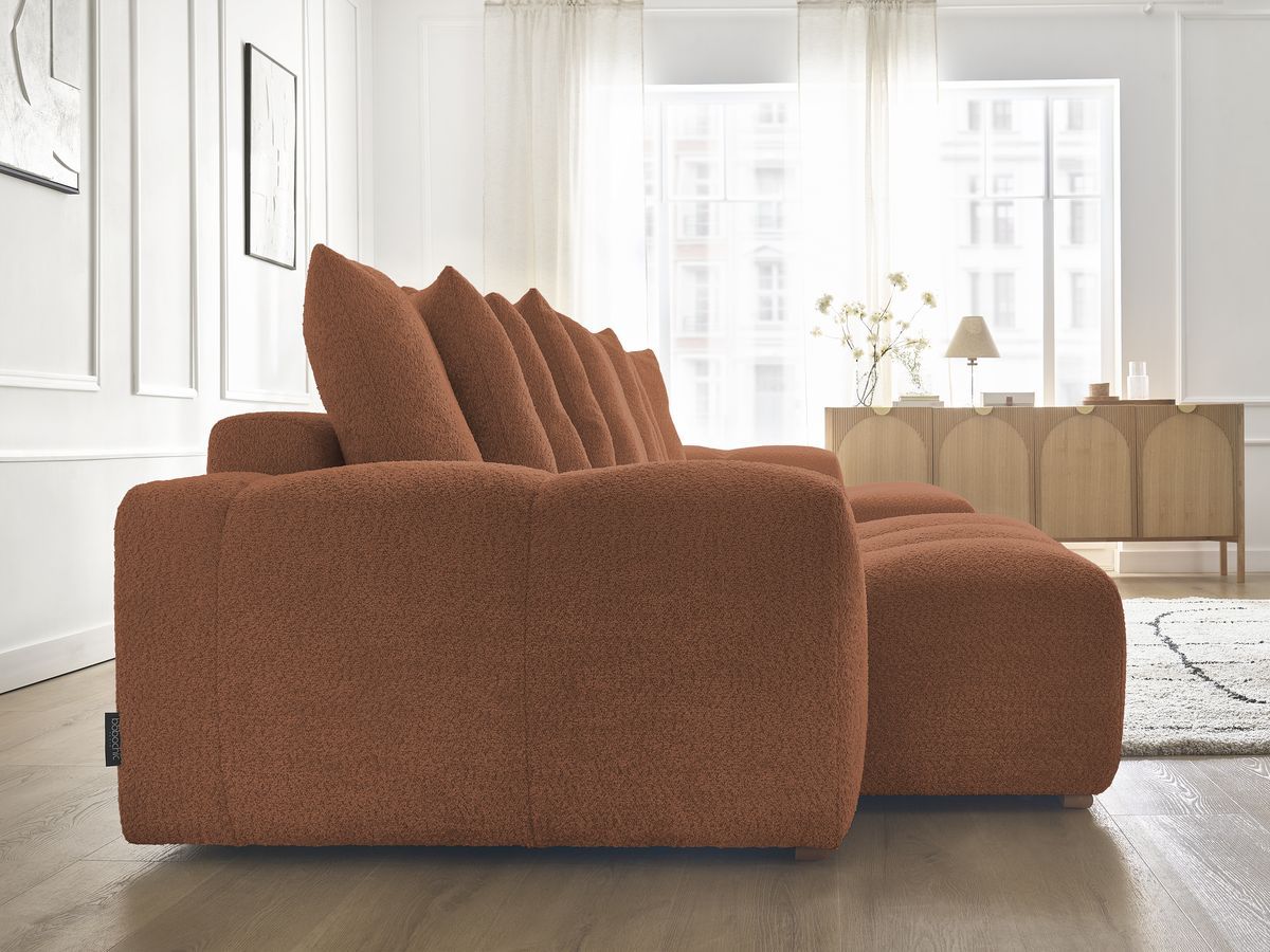 ANAKIN panoramische slaapbank met opbergvak en badstof bekleding