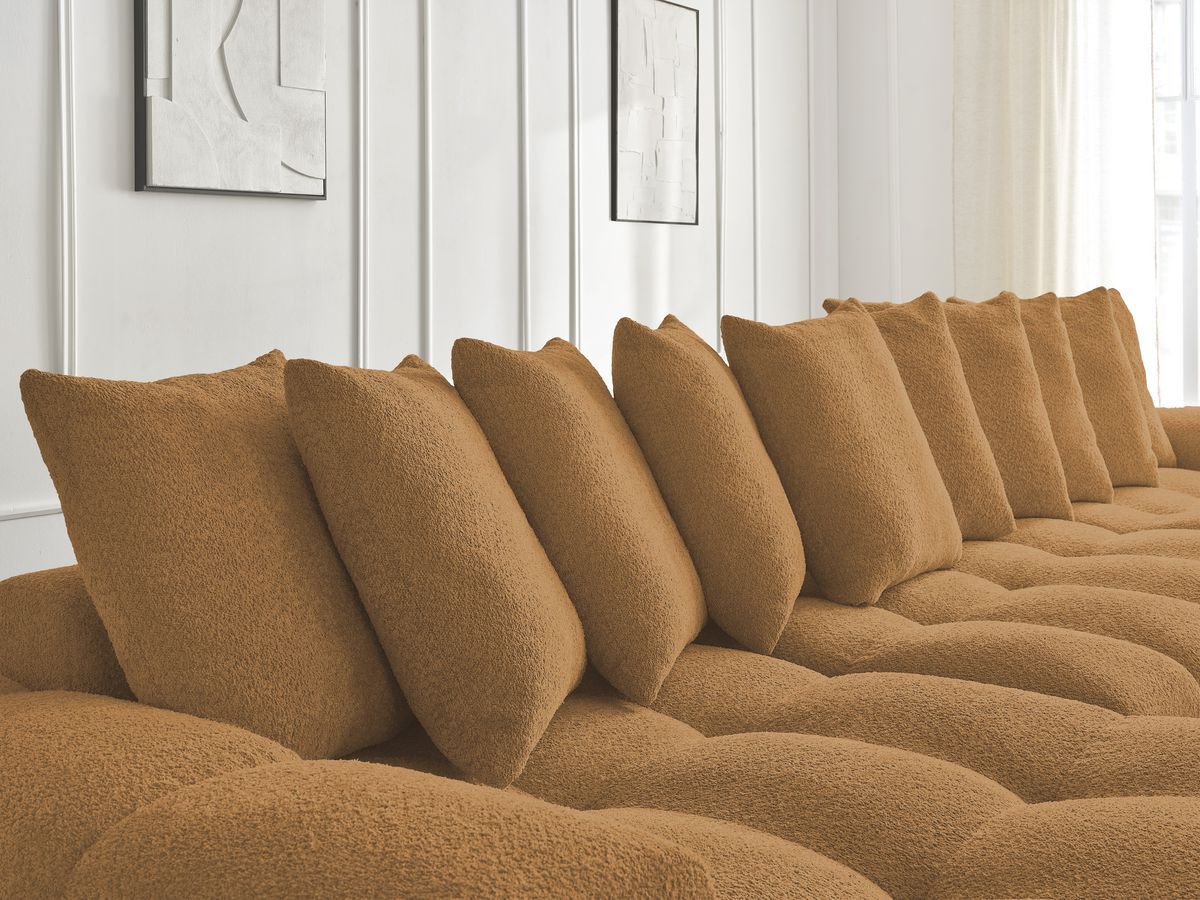 ANAKIN panoramische slaapbank met opbergvak en badstof bekleding
