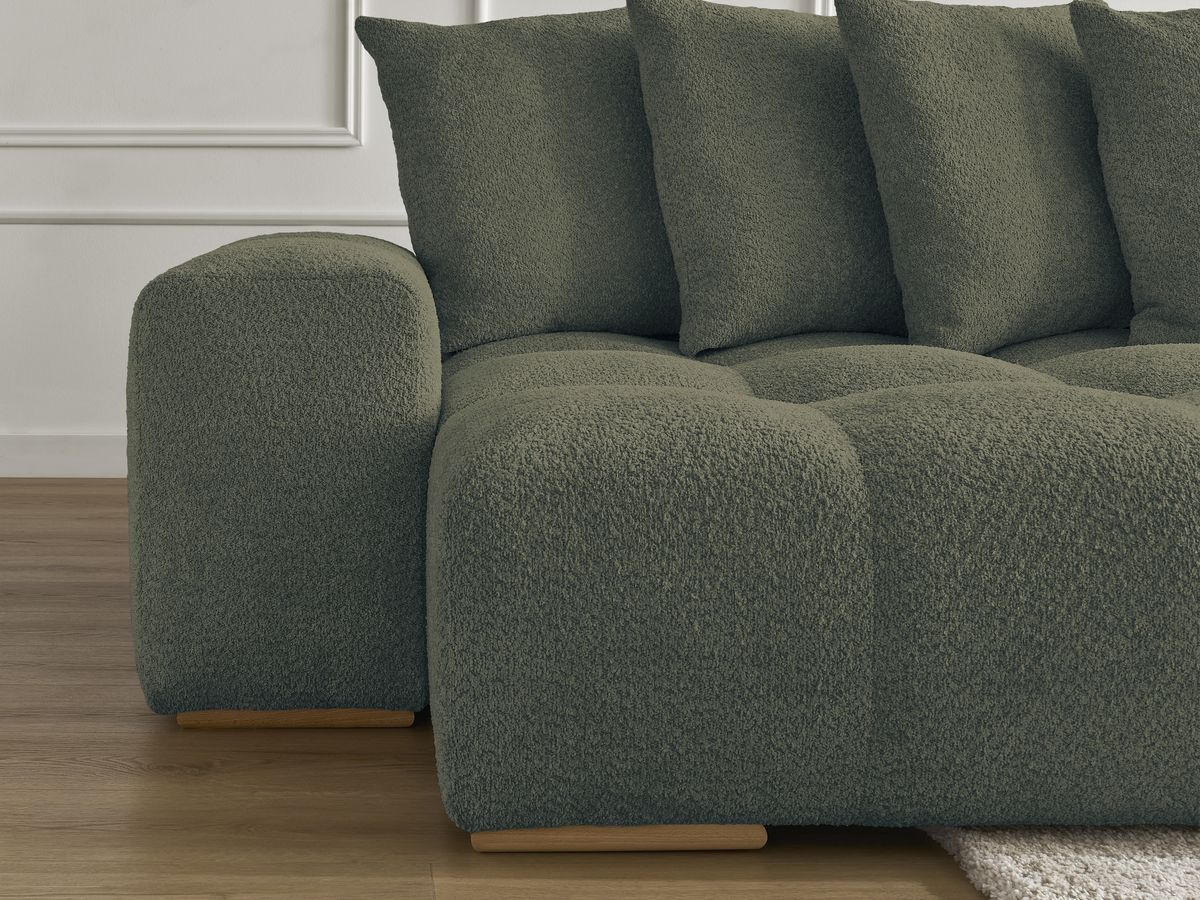 ANAKIN panoramische slaapbank met opbergvak en badstof bekleding