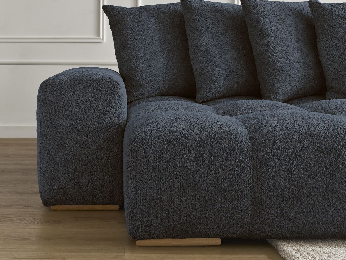 ANAKIN panoramische slaapbank met opbergvak en badstof bekleding