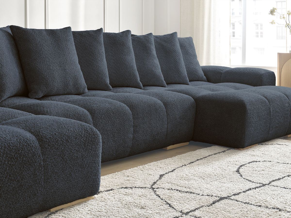 ANAKIN panoramische slaapbank met opbergvak en badstof bekleding