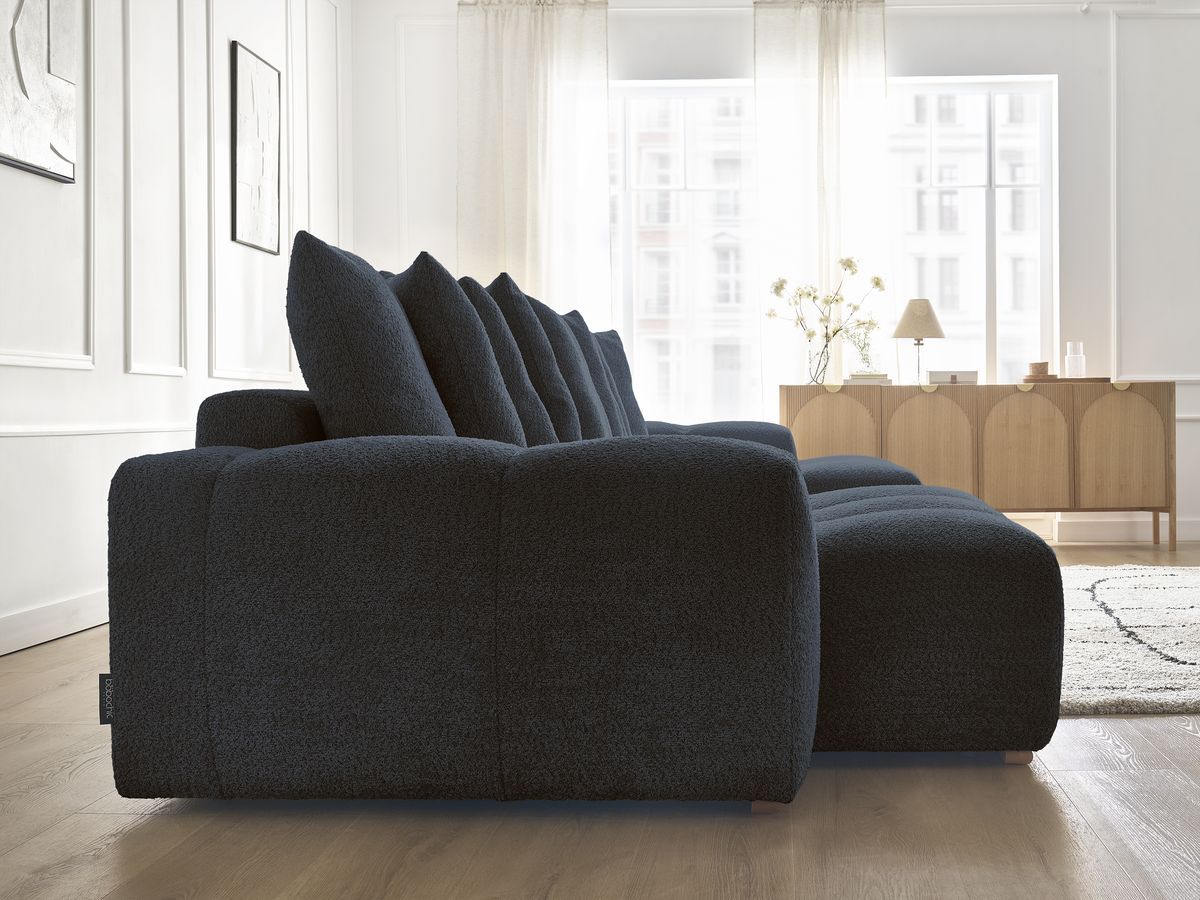 ANAKIN panoramische slaapbank met opbergvak en badstof bekleding