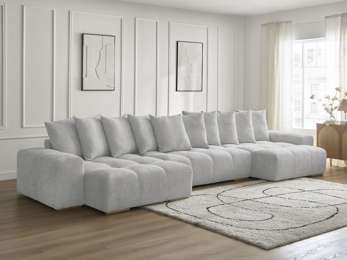 ANAKIN panoramische slaapbank met opbergvak en badstof bekleding