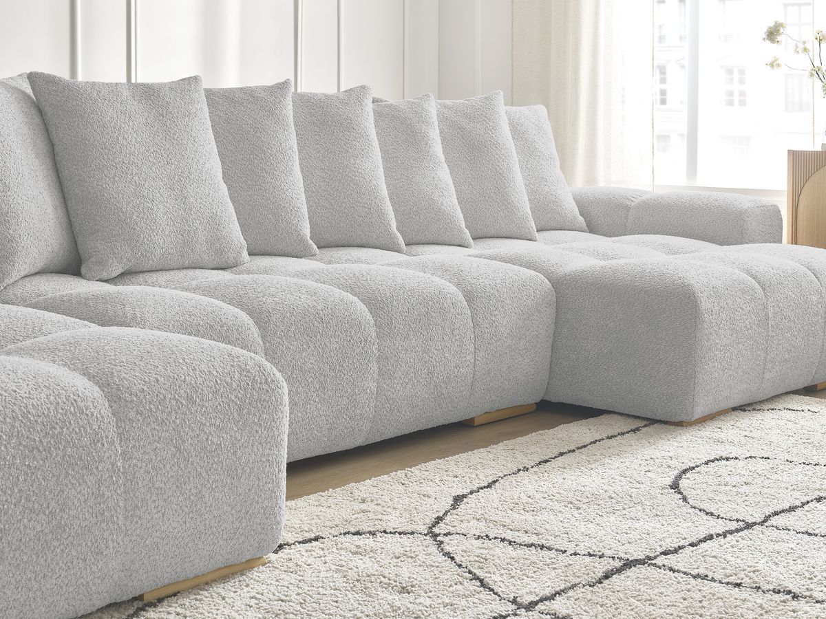 ANAKIN panoramische slaapbank met opbergvak en badstof bekleding