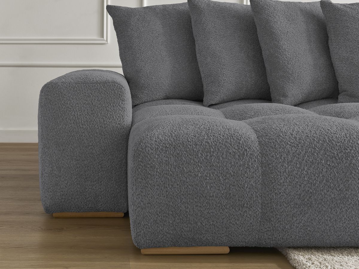 ANAKIN panoramische slaapbank met opbergvak en badstof bekleding