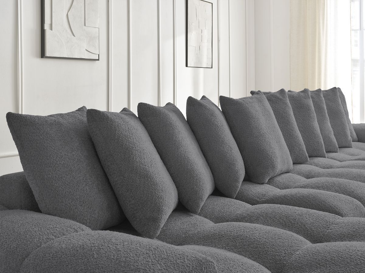 ANAKIN panoramische slaapbank met opbergvak en badstof bekleding