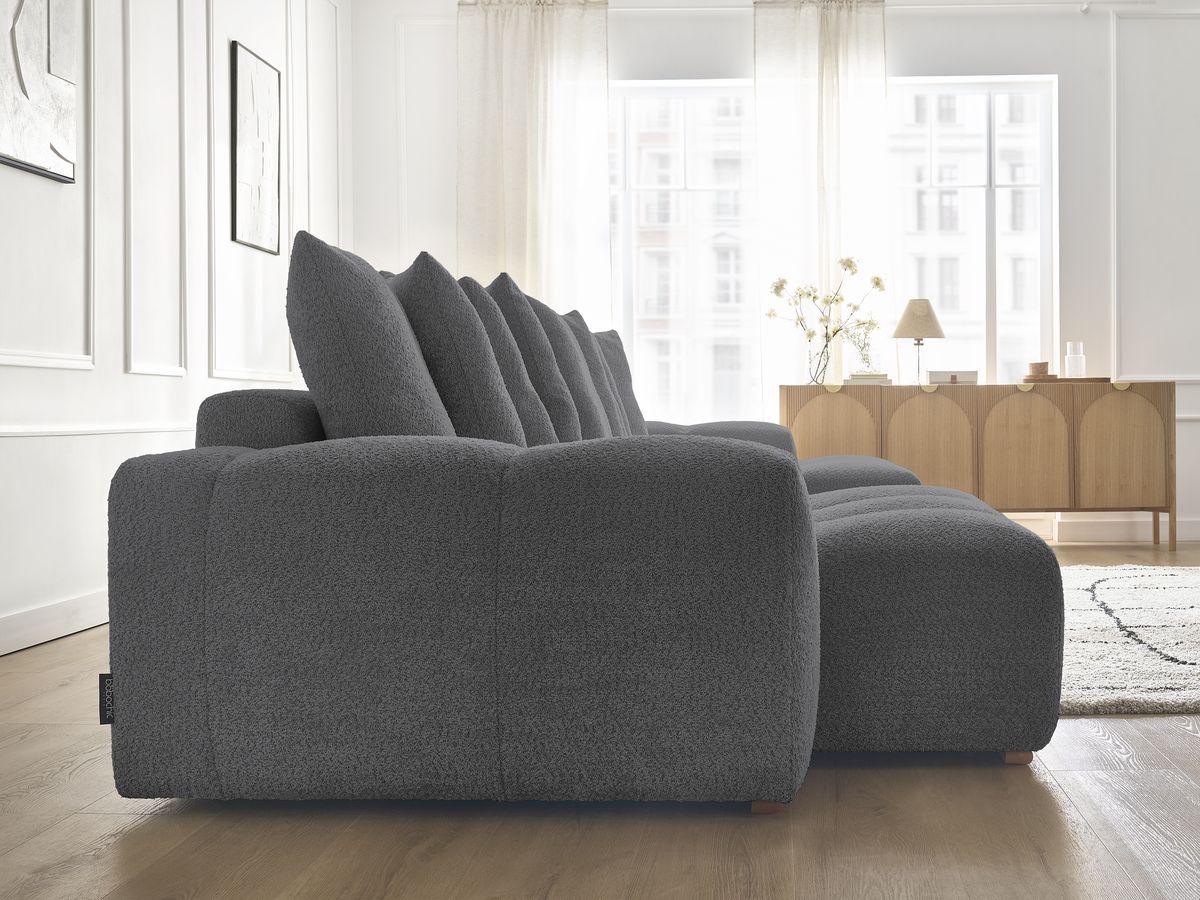 ANAKIN panoramische slaapbank met opbergvak en badstof bekleding
