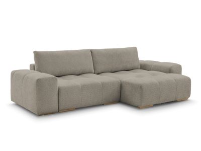 Canapé d'angle convertible réversible coffre ANAKIN tissu bouclette