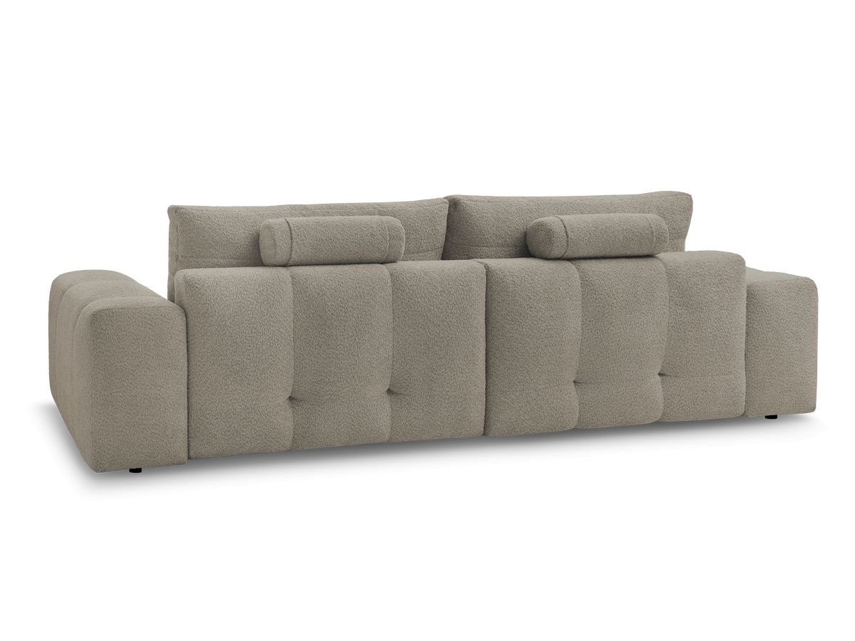 Canapé d'angle convertible réversible coffre ANAKIN tissu bouclette