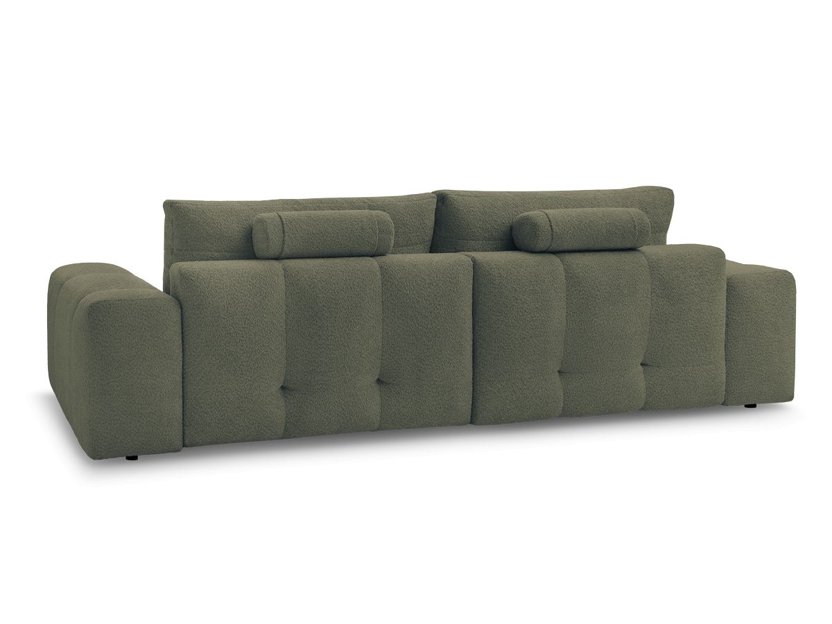 Canapé d'angle convertible réversible coffre ANAKIN tissu bouclette